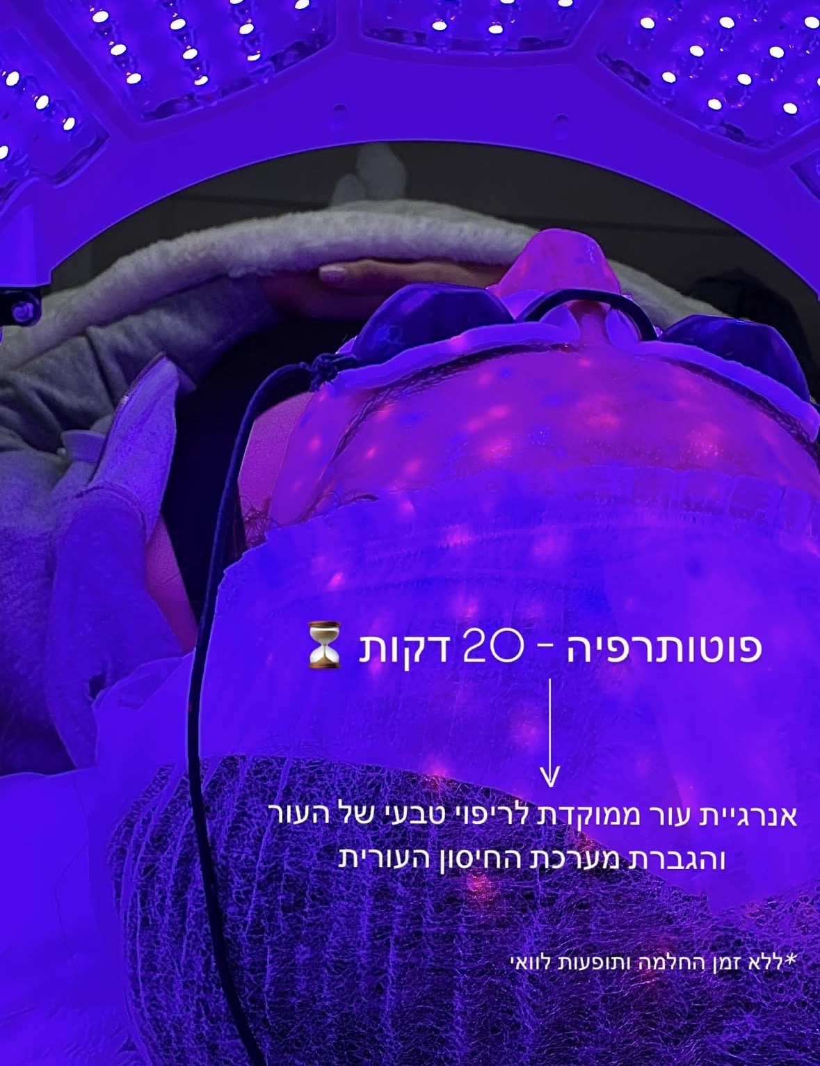 טיפול פוטותרפיה, עשרים דקות של ריפוי עורי